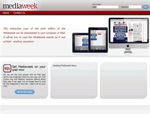 Tablet Screenshot of mediaweek.smedia.com.au